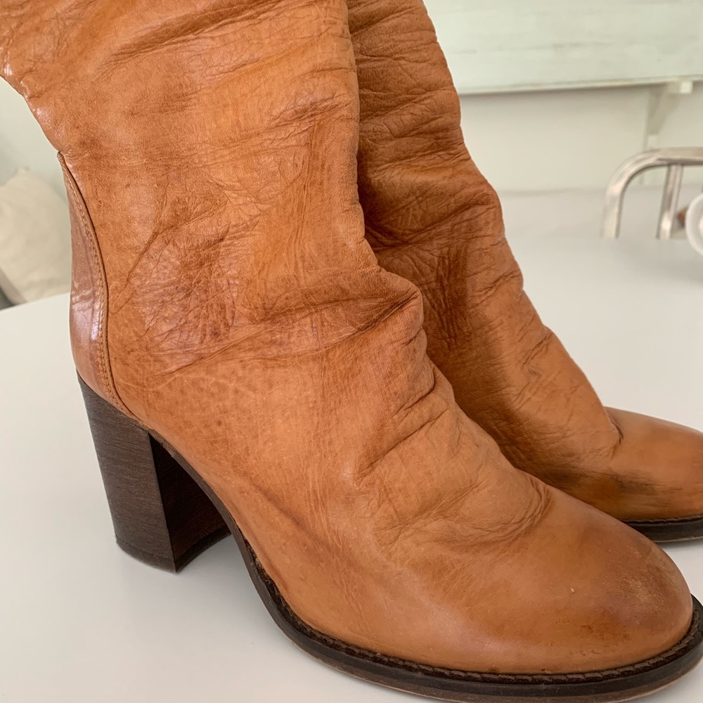 Free people Elle block heel boots